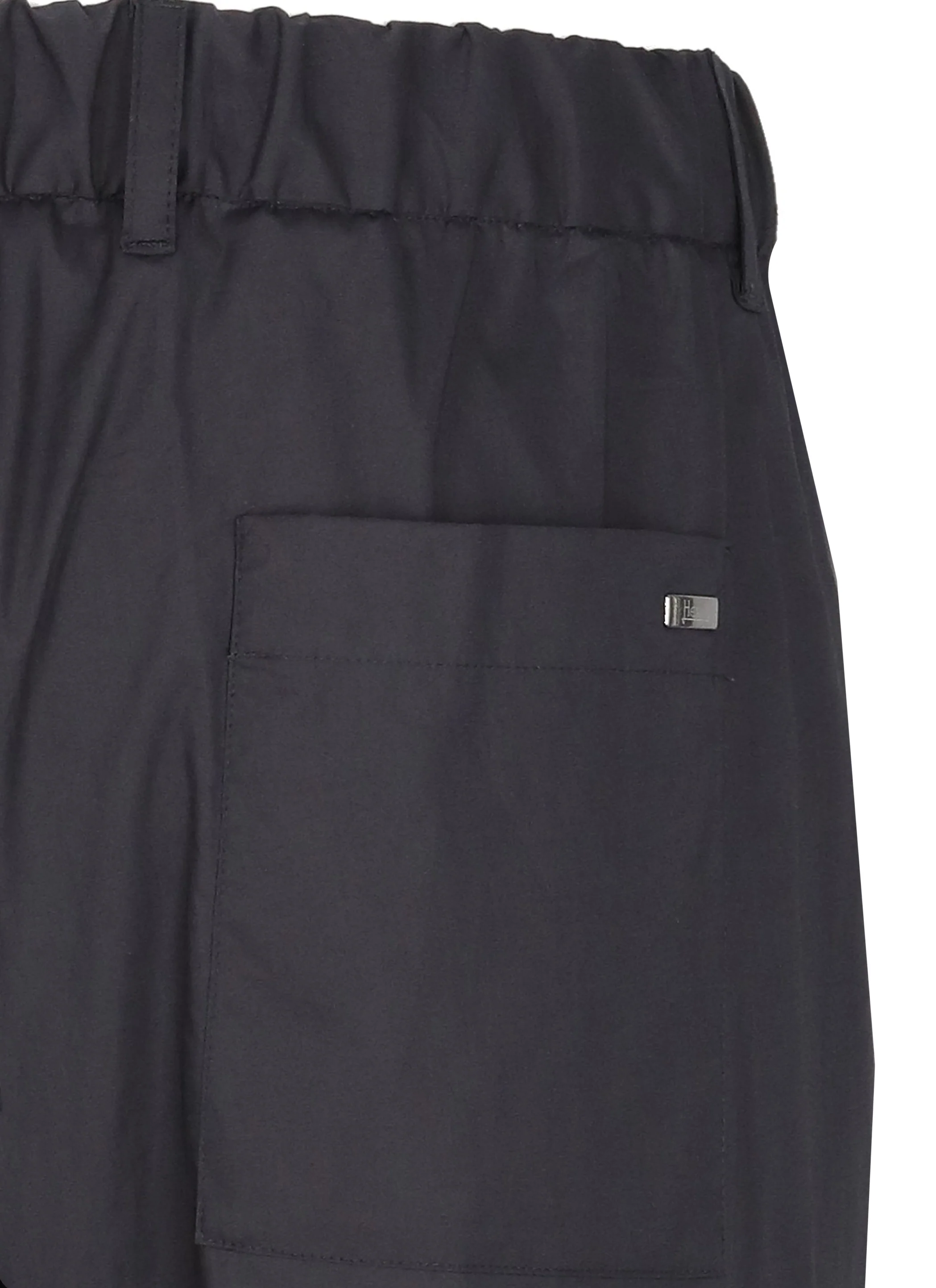 Blue Cotton Straight-Leg Pants - Image 3