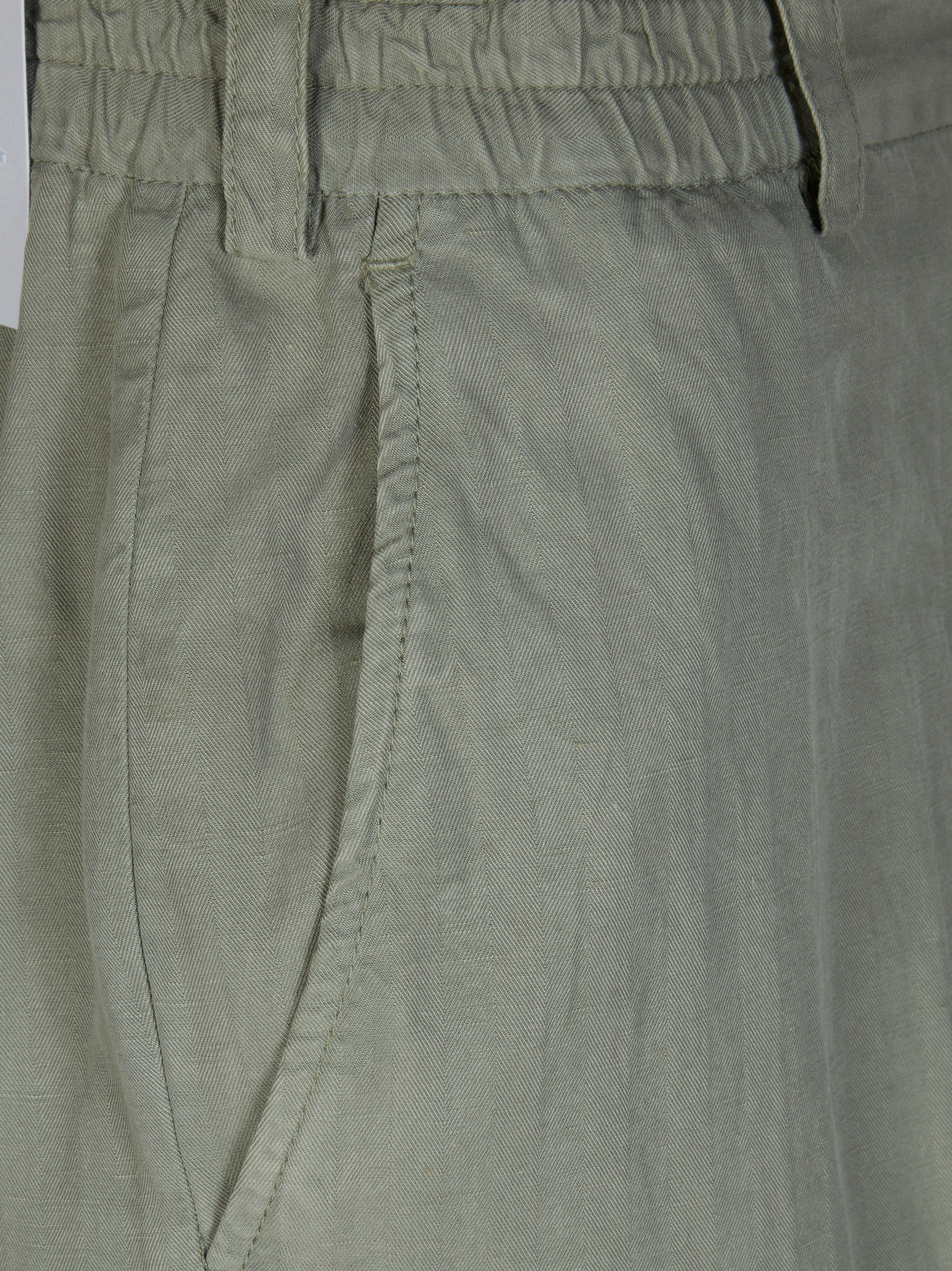 PT01 Green Tapered Carrot Trousers - Image 3